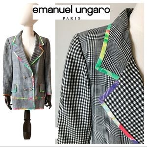 Vintage Emanuel Ungaro Plaid Jacket